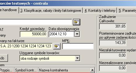 Na formatkach określania parametrów wydruków zamiast fajki "Zastąp symbol indeksem towarowym" wprowadzono rozszerzone możliwości wyboru w postaci radiogrupy "Symbole na wydrukach" z możliwymi do