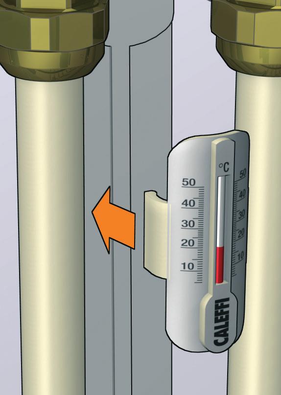 Termometr do montażu na rurociągach Termometr cieczowy ze skalą 5 50 C