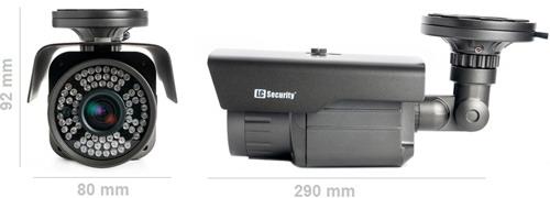 Monitoring całodobowy Dużym atutem modelu LC-1521 PREMIUM jest wbudowany oświetlacz podczerwieni IR LED o zasięgu do 35 m, który pozwala kamerze na efektywną pracę zarówno w dziennych, jak i nocnych