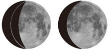 słonecznie Lekkie zachmurzenie pochmurno deszczowo burzowo śnieżnie - Fazy księżyca stacja pokazuje aktualną fazę księżyca, zależną od bieżącej