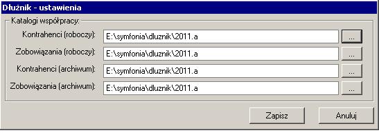 Współpraca programu Symfonia Finanse i Księgowość z programem PC Dłużnik, Sage sp. z o.o. Strona 4 z 8 2.