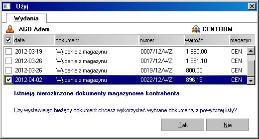 Operacja grupowa za pomocą której można zlecić przelewy elektroniczne dla wybranych nierozliczonych zobowiązań. Pokaż e-przelewy Rys. 8-7 Operacja zlecania przelewów elektronicznych.