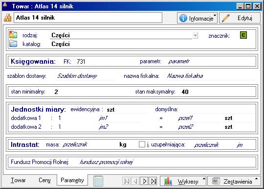 Podstawowe pojęcia i dane 89 Waluta Jeśli cena sprzedaży ma być ceną walutową, należy wybrać z opuszczanej listy symbol waluty.