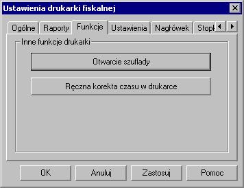 90 Podręcznik użytkownika Handel Umożliwia wybór typu drukarki spośród typów obsługiwanych przez program.