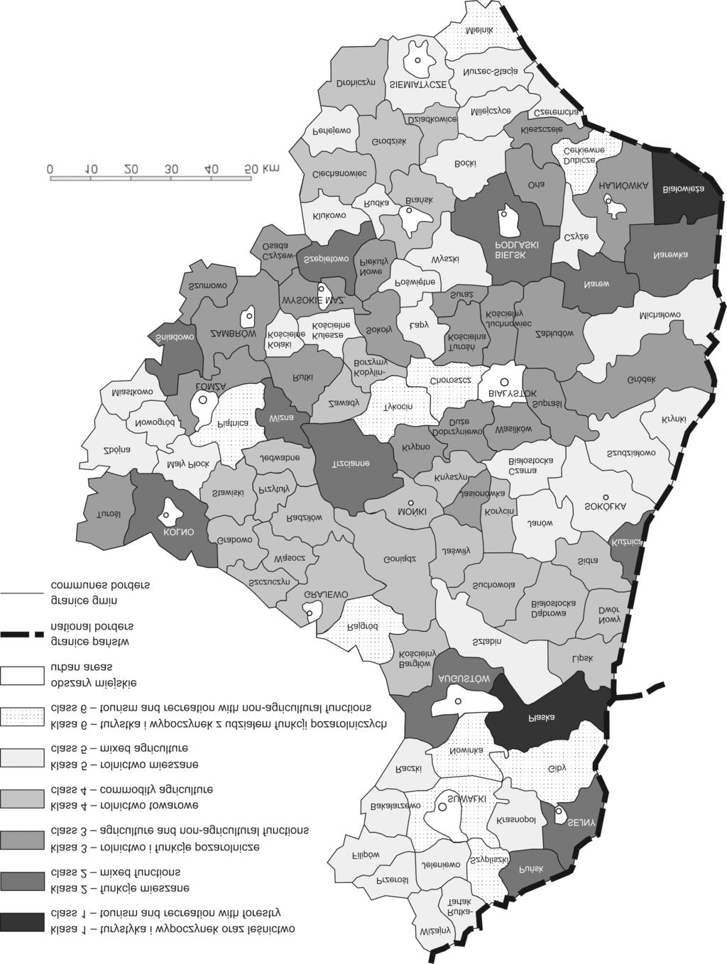 Zróżnicowanie funkcjonalne obszarów wiejskich w województwie podlaskim 89 Ryc. 2.