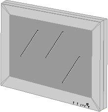 2 2Obsługa wyświetlacza (M8031B/M8033C) Panel sterowania zawiera elementy sterujące przedstawione poniżej.