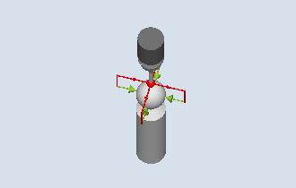 3.3 Pomiar obrabianego przedmiotu (frezowanie) 3.3.6 Kompensacja sondy pomiarowej - Kompensacja na kuli (CYCLE976) Funkcja Za pomocą tego wariantu pomiaru możliwe jest kalibrowanie sondy do pomiaru