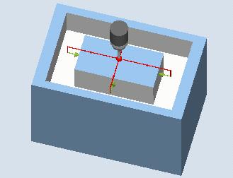 3.3 Pomiar obrabianego przedmiotu (frezowanie) Zasada pomiaru Zmierzone zostają po 2 przeciwległe punkty w obu osiach geometrycznych płaszczyzny. Pomiary rozpoczynają się w kierunku dodatnim 1.