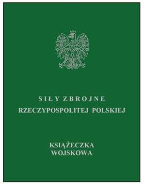Wzór nr 11a do 19, 21 Książeczka wojskowa składa się z dwudziestu stron wraz z okładkami o wymiarach 65 mm x 95 mm. Okładki wykonane z kartonu.