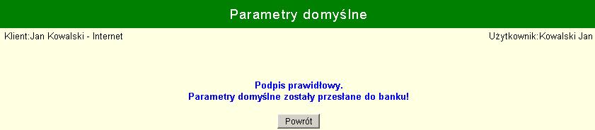 Warto zauważyć, że jeśli w sposób niezamierzony pominie się wybór nadawcy w zleceniu, to program przyjmuje ustawienie domyślne bez zgłoszenia błędu! Uwaga.