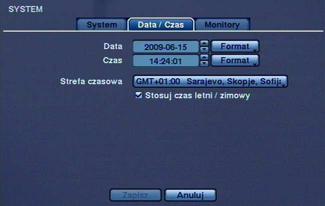 W celu zapisana dokonanych zmian naleŝy wybrać i zatwierdzić pozycję OK. 3.1.1.3. Zamknięcie systemu Aby prawidłowo wyłączyć urządzenie naleŝy wybrać i potwierdzić pozycję ZAMKNIĘCIE SYSTEMU.