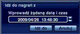 NDR-HA1104 - Instrukcja obsługi wer. 1.0 OBSŁUGA REJESTRATORA 4.7. Wyszukiwanie materiału W trybie odtwarzania naciśnięcie przycisku MENU powoduje wyświetlenie menu wyszukiwania.