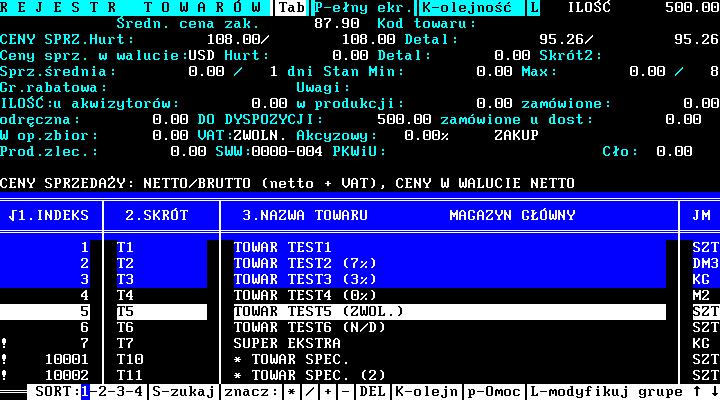 strona 9/13 Zaznaczenia towaru do modyfikacji możliwe jest przy pomocy