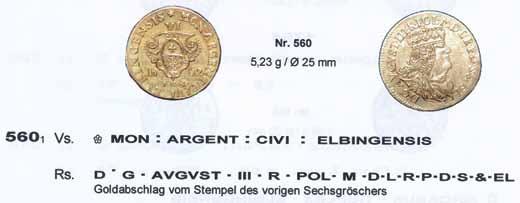 Jednak rozwój kolekcjonerstwa w połowie XVIII wieku sprawił, że w mennicach miejskich Gdańska, Elbląga i Torunia wykorzystywano obiegowe stemple do bicia monet przeznaczonych dla kolekcjonerów.