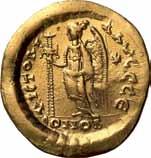 Zenon (Zeno), solidus 476-491 AD, Konstantynopol Rzym Aw.