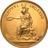 36,0 mm; 27,69 g Au stan 1-/2+ Księstwie Warszawskim medale nagrodowe wybijano w latach 1809-1813.