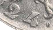 Moneta nie notowana w katalogu Parchimowicza, wybita na cynkowym krążku, bardzo rzadka pozycja.