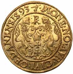 3,52 g Au stan 1 Dukaty gdańskie Zygmunta III Wazy pojawiają się na rynku aukcyjnym systematycznie, głównie ze względu na dość dużą ilość wybitej monety oraz długi okres panowania króla.