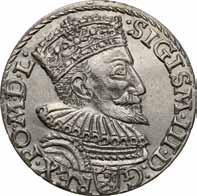 Zygmunt lll Waza Król Polski 1587-1632 67. Trojak (3 grosze) 1597, Olkusz NGC MS64 (MAX) najwyższa nota gradingowa na świecie Aw.: Głowa króla w prawo.