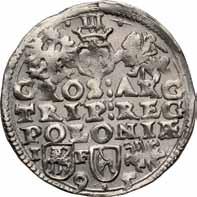 Zygmunt lll Waza Król Polski 1587-1632 71. Trojak (3 grosze) 1597, Bydgoszcz Aw.: Popiersie króla w prawo. W otoku: SIG III D G REX PO M D L Rw.