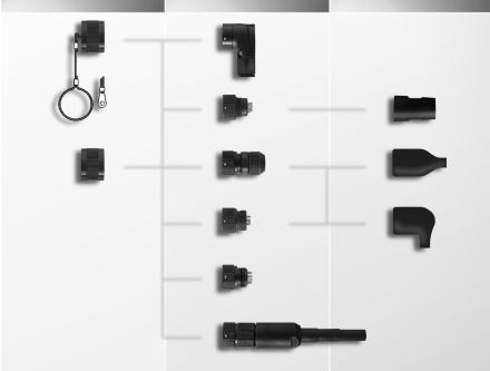 5 Kapturek ochronny Obudowa czêœæ Obudowa czêœæ 2 Standard, Str. 2 Kapturek ochronny Z3 Standard, Str. 2 Gniazdo œlepe Z6 Standard, Str. 7 Wtyk k¹towy 90 na kabel Standard, Str.