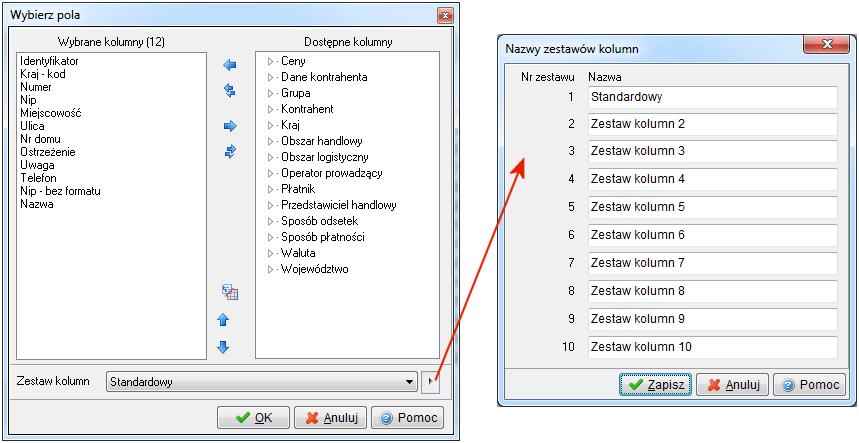 Dodatkowo w menu Widok administrator systemu ma dostęp do opcji Edycja menu, która umożliwia definiowanie menu podręcznego, czyli wyłączania niektórych opcji z menu