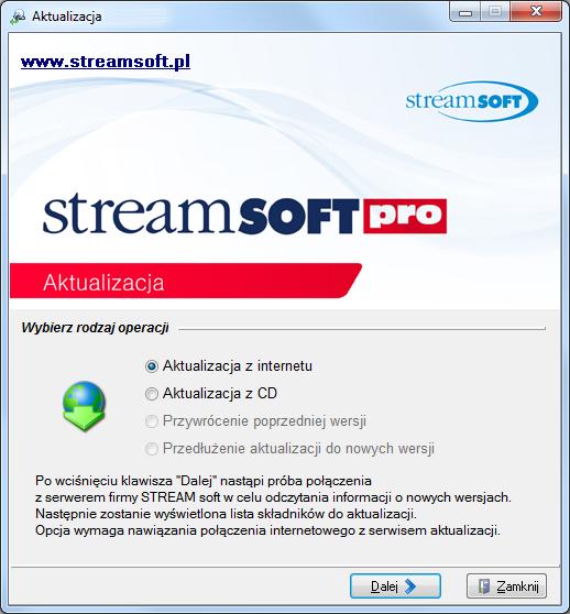 3. Aktualizacja systemu System Streamsoft Pro jest stale rozwijany wraz ze zmieniającymi się przepisami i wymaganiami użytkowników.