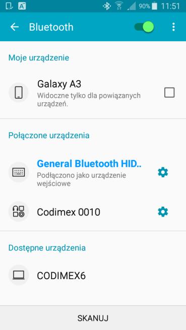 Bluetooth HID Barcode. Klikamy w nazwę. 7.