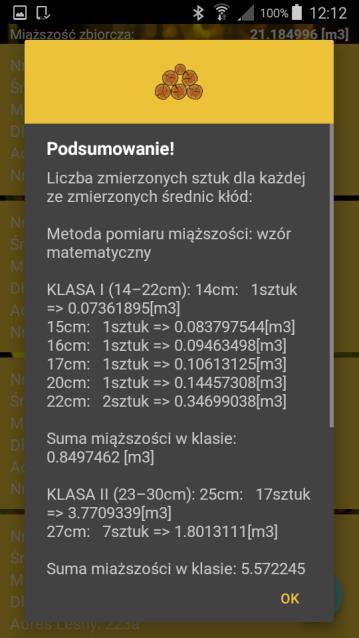 Aby sprawdzić poprawność zapisanych pomiarów oraz podsumowanie należy : 1. Kliknąć wskazany symbol (nienależnie od metody) 2. Sprawdzić zapisane dane (listę można przewijać). 3.