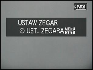 Ustawianie daty i godziny (ustawianie zegara) Przygotowanie 1 Naciśnij przycisk [/SET]. 2 Za pomocą przycisków 3/4/2/1 ustaw datę i godzinę.