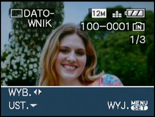 Czynności zaawansowane (odtwarzanie) Ustawienie dla jednego zdjęcia 1 Za pomocą przycisków 2/1 wybierz zdjęcie, a następnie naciśnij przycisk 4.