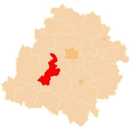 Rysunek 1: Lokalizacja gminy Widawa na tle województwa łódzkiego i powiatu łaskiego (źródło: Program usuwania i unieszkodliwinia wyrobów zawierających azbest z terenu