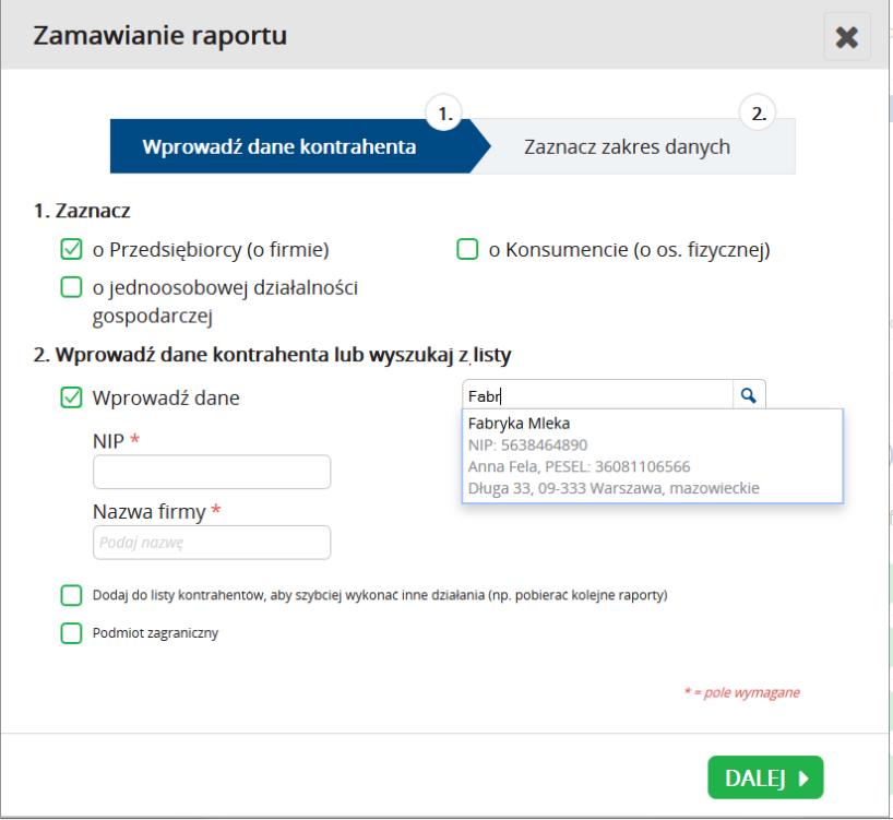 Instrukcja Użytkownika System BIG.