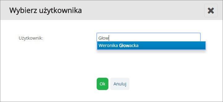 okno z możliwością wpisania nazwy