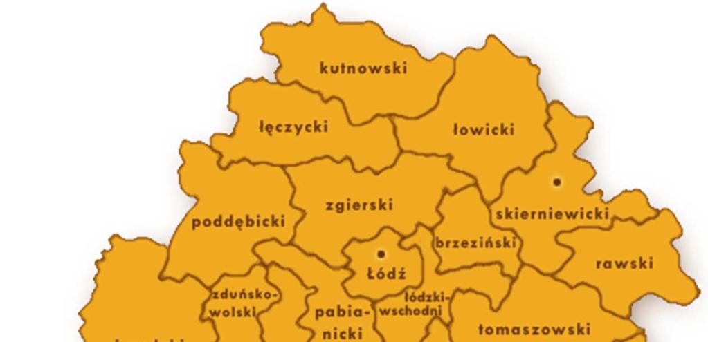 Mapa: Powiat Łaski na tle Województwa Łódzkiego Gmina Łask sąsiaduje z następującymi gminami: od północnego - wschodu i wschodu Gmina Dobroń (Powiat Pabianicki), od południowego wschodu - Gmina Zelów
