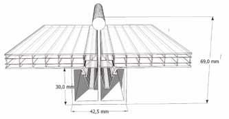 rozpiętości do 2.50m*. wykonane jest z 10mm, 16mm lub 20mm U- montażowych.