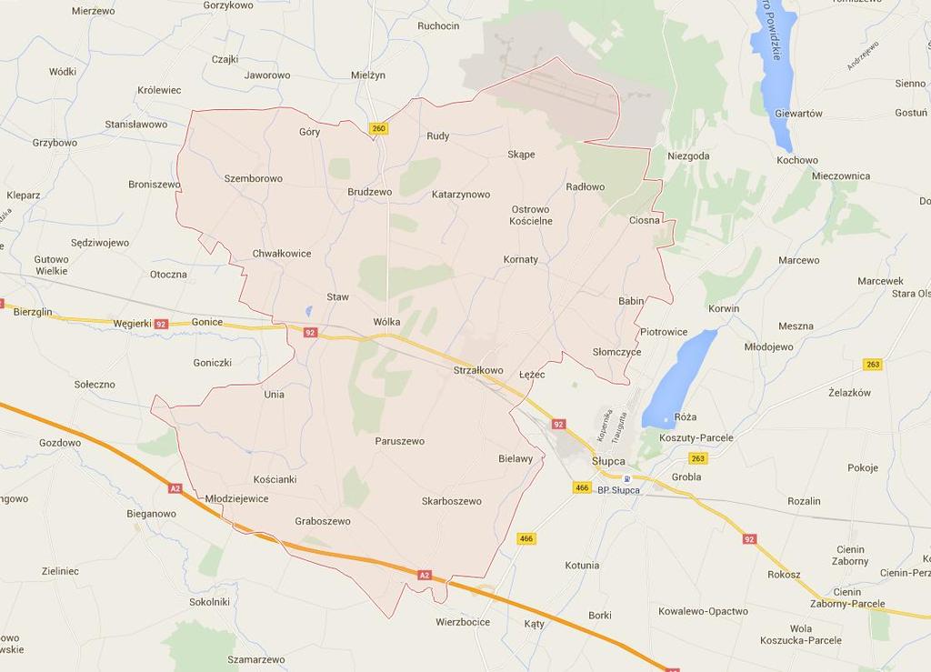 3.5 Charakterystyka Gminy Strzałkowo 1 3.5.1 Lokalizacja, warunki geograficzne i historyczno-kulturowe Strzałkowo jest gminą wiejską położoną we wschodniej części województwa wielkopolskiego, w zachodniej części powiatu słupeckiego.