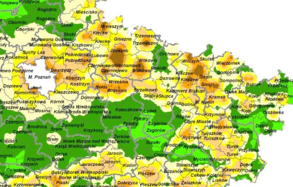 µg/m³ to poziom dopuszczalny dla stężenia średniorocznego pyłu PM 10.