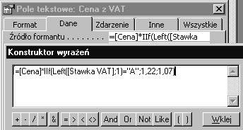 Wskazówka: Opcje dotyczące właściwości i kolorów formantu dostępne są po kliknięciu prawym przyciskiem myszy na formancie Zadanie 3. Ustawić porządek sortowania danych. Ustawić filtr danych.