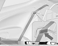 Pociągnąć dźwignię zwalniającą z jednej lub z obu stron i złożyć oparcie(-a) na siedzisko. Upewnić się, że pasy bezpieczeństwa skrajnych foteli są umieszczone w odpowiednich prowadnicach.