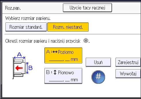 3. Copy Kopiowanie na koperty W tym rozdziale opisano sposób kopiowania na koperty o standardowych i niestandardowych rozmiarach.