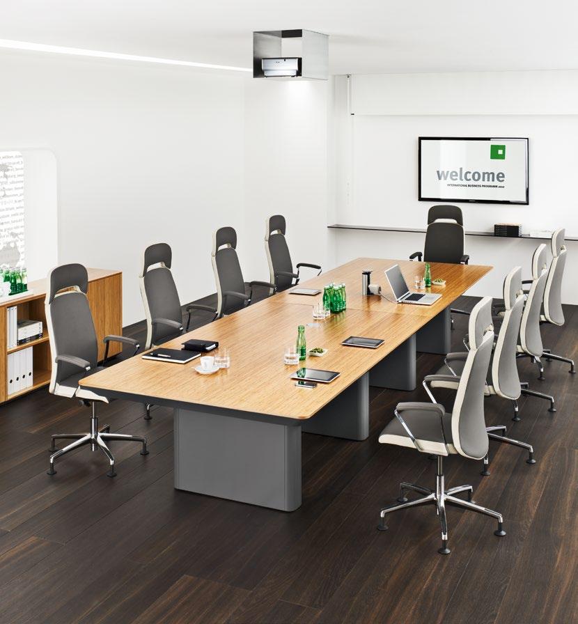 A classic and calm space. The conference room is the heart of any company it is here where strategic plans are made and important decisions taken.