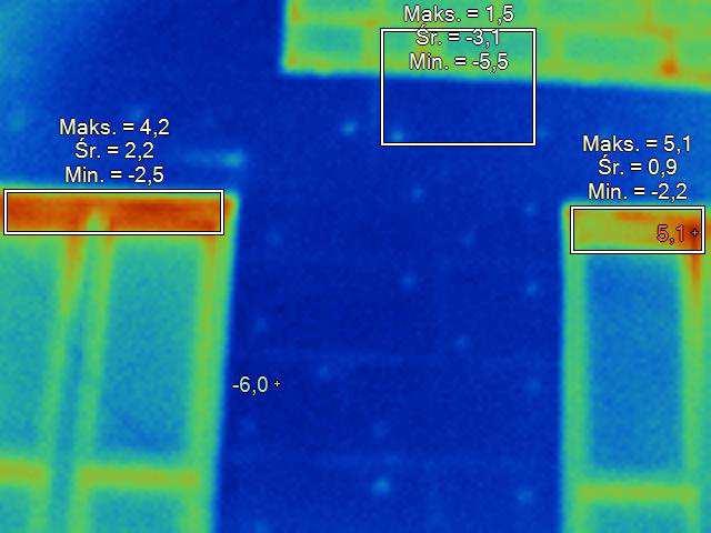 IR004848.IS2-1,9 C -5,9 C do 8,2 C PRZYKŁAD - 6 DOCIEPLENIE ŚCIANY ZEWNĘTRZNEJ TYLKO W CZEŚCI MIESZKALNEJ CIEPŁO UCIEKA PRZEZ CZĘŚĆ NIEUŻYTKOWĄ IR004849.