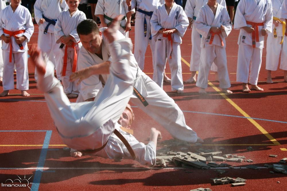 pierwsza sekcja, pierwsi adepci szkolili się w sztuce karate.