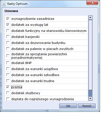 W oknie Staże wpisz liczbę lat, miesięcy i dni, które upłynęły do dnia zawarcia tej umowy.