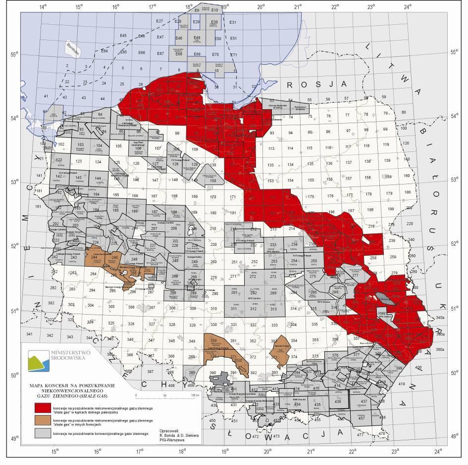 Poland a rush shale gas