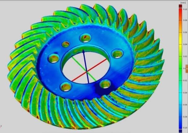 mm. On the basis of optical measurements and results of analysis it is possible to determine the size of geometry modifications of the produced prototype aimed at overcoming the errors generated in