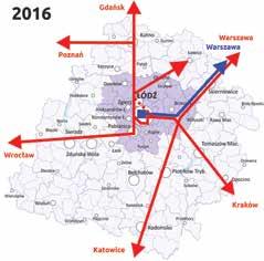 podziemnymi przystankami, modernizacja linii nr 15 od stacji Łódź Kaliska do stacji Zduńska Wola, modernizacja linii nr 16 do Kutna elektryfikacja linii Tomaszów Mazowiecki Opoczno.