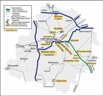 Przewozy dalekobieżne Modernizacja obecnej infrastruktury i budowa linii średnicowej umożliwią rozwój połączeń Łodzi z innymi miastami wojewódzkimi.