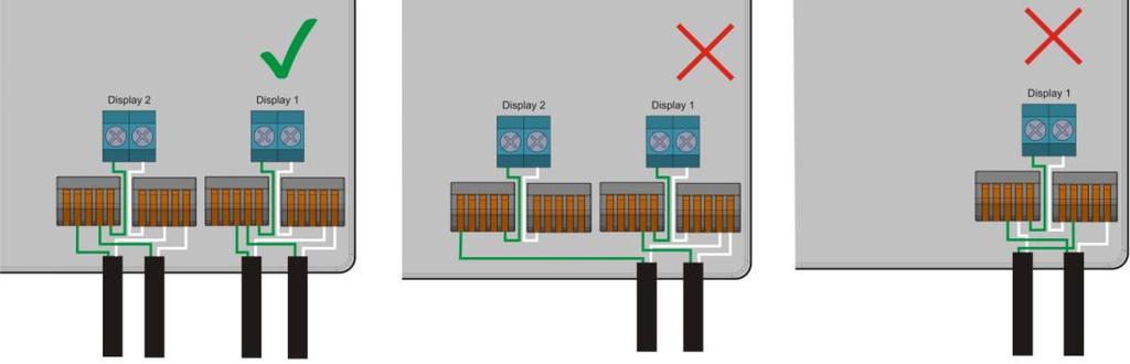 5.1.4 Schemat połączeń elektrycznych PM35-4, wariant 10 modułów cenowych Legenda: 1A, 1B.